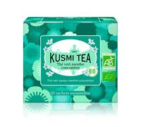 Kusmi Tea - Thé vert bio à la menthe & concombre - Ingrédients bio et 100% naturels - A déguster chaud ou froid - Boite 20 sachets