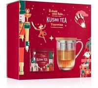 Kusmi Tea - Tsarevna Organic Edition 2023 - El Cascanueces - Té negro y tetera de hierbas - Estuche de una lata de té negro aromatizado con una tetera de hierbas de cristal