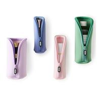 KUSSHI Juego de mini bolsas de maquillaje de neopreno para bolso y viaje, 4 bolsas de viaje para botellas delicadas y artículos de belleza, para bases, sueros, perfumes (The Neutral Collection, 4