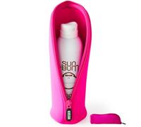 KUSSHI Mini bolsa de maquillaje de neopreno para bolso y viaje, bolsa de viaje para botellas delicadas y artículos de belleza, para bases, sueros, perfumes y más, bolsa pequeña (tamaño jumbo, rosa),