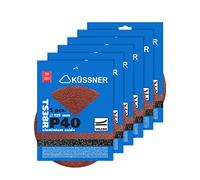 KUSSNER Disco Abrasivo Con Velcro TS125 mm Juego de 5 Piezasseco Húmedo Preciso Alcance Rincones y Grietas Forma Ergonómica Tamaño 40 mm 60 mm 80 mm 100 mm 120 mm 150 mm