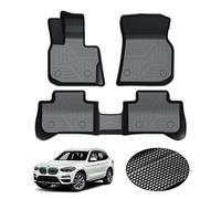 KUST Alfombrillas de Ajuste Personalizado para BMW X3 G01 2018-2023 para Todo Tipo de Clima, Juego de Forro de Asiento de 2 Filas Negro Antideslizante