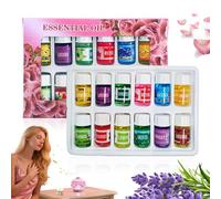 Kustimantu Aceite De Aromaterapia,Juego De 12 Esencias Aromáticas Para El Hogar - Fragancias Naturales Solubles Para Meditar