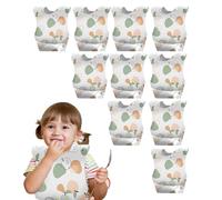 Kustimantu Bib de viaje, Baby Bibs | Colector de alimentos para alimentarse de 10,Bandana de comida impermeable ajustable para niñas de niño babea y dentaduras, Fruta, Se référer au descriptif