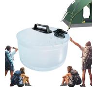 Kustimantu Bolsa de agua para senderismo, camping, dispensador de agua, plegable con espiga, depósito de agua para camping con pipa, para senderismo al aire libre