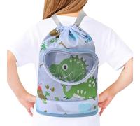 Kustimantu Bolsa de natación para niños, impermeable, bolsa de natación, mochila de playa, ligera de dibujos animados, seca y húmeda, bolsa de tirón, accesorios de piscina para vacaciones, escuela