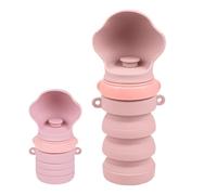 Kustimantu Botella de agua portátil para perro, vaso plegable resistente a las fugas | Cuenco de agua de viaje para cachorro, para senderismo, camping, al aire libre, caminando, playa, parque viaje