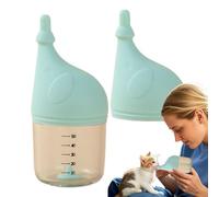 Kustimantu Botella para cachorros, botella de alimentación para gatitos, lindas botellas de agua para gatitos, alimentación y suministro de agua, pezón de comida para mascotas para mascotas al aire