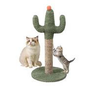 Kustimantu Cactus Cat Tree - Rascador de uñas para gatos con bola interactiva para pequeños gatitos