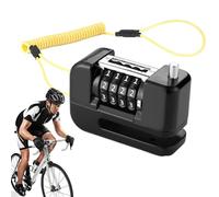 Kustimantu Candado de freno para bicicleta, resistente con código numérico de 4 dígitos, candado para bicicletas eléctricas, motocicletas y bicicletas, como accesorio de seguridad