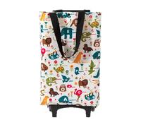 Kustimantu Carrito De Compras Sobre Ruedas,Carro De Mano Ligero Impermeable Con Ruedas Ruedas | Carro De Transporte Ligero Con Ruedas Ruedas | Para Lavandería Escaleras Almacenamiento Hogar Viajar