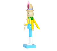 Kustimantu Cascanueces Conejo de Pascua, Estatua Decorativa Conejo Centro de Mesa, Decoración Madera Cascanueces Pascua, para Primavera Mesa Chimenea Mantel Escalera Barandilla Exterior