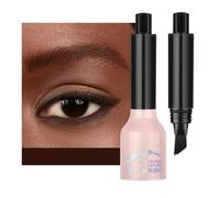 Kustimantu Cepillo de cejas, Cepillo de cejas líquido, Mascara de cejas con cepillo de cejas, Lápiz de cejas preciso, relleno de cejas antimanchas, cepillo de cejas inclinado largo