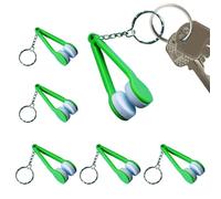 Kustimantu Clip de Limpieza de Vidrios, Herramienta de Limpieza de Lentes de Sol,6 Piezas de Huella Digital Galentre con Llavero, Herramienta de Limpieza Portátil sin Casco