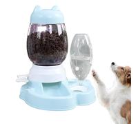 Kustimantu Comedero automático para perros, dispensador de agua para perros, rompecabezas tratado para cachorros, suministros de mascotas, juguete interactivo con gran