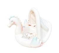 Kustimantu - con Techo para Adulto, Inflable con antiUV - Anillo de natación con Soporte bajo los Brazos para Lagos, ríos, Playas y familias
