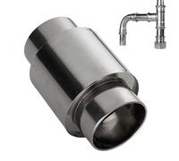 Kustimantu Conector De Tubo De Escape Para Estufa | Codo de Chimenea con Válvula Antirretorno,Adaptador De Tubería Flexible Antirretorno De Acero Inoxidable Para Suministro Estable De Agua Caliente