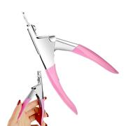 Kustimantu Cortador de uñas falso, cortaúñas falso, recortador de uñas para el hogar, cortadora de uñas de acero inoxidable tipo U para salón de belleza, cortaúñas para manicura en casa