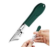 Kustimantu - Cortador de uñas inclinado, herramienta de corte preciso para uñas, gran punta antiproyecciones con retroceso, accesorios de manicura y universales