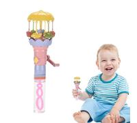 Kustimantu - de Burbujas para niños pequeños | Carrusel soplador Luminoso | Juguete portátil e Interactivo para - Ideal para cumpleaños, Fiestas de jardín, Pascua, Navidad y Halloween