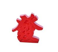 Kustimantu Decoración de, decoraciones de Año Nuevo Chino, Lucky Golden Red Sculpture, Resin Craft Wealth Prosperity Figurilla coleccionable para Negocios en el Hogar