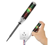 Kustimantu Detector de voltaje eléctrico, lápiz de prueba eléctrico 2 en 1, detector de voltaje y corriente magnético fuerte, herramienta de destornillador plano, lápiz eléctrico con alto