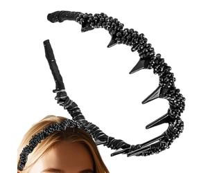 Kustimantu Diademas para el pelo, generosas diademas de corte para mujer, diademas vintage con corona dentada para fitness, deportes, bodas, uso diario, fiestas