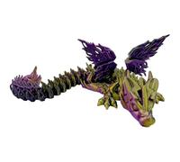 Kustimantu -Dinosaurio impreso, figuras de dinosaurios de escritorio - Juguete inquieto -Dinosaurio impreso con alas - Figura de dinosaurio para coleccionar con degradado y articulaciones flexibles