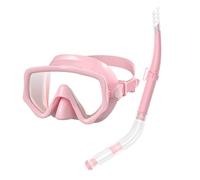 Kustimantu Equipo de snorkel para adultos, snorkel buceo, vistas panorámicas, gafas de natación antifugas, para adultos, cubierta facial subacuática de silicona para entrenamiento de deportes
