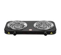 Kustimantu Estufa de camping, quemador de doble bobina,Estufa eléctrica compacta - Quemador de calefacción de carbón de tamaño pequeño para cocinar al aire libre, picnic, RV, fiestas,
