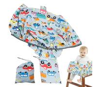 Kustimantu Funda Protectora Para Carrito De Compras Y Bebé,Funda Protectora Para Carritos Infantiles - Capota Suave Para Cochecito y Protector Portátil Para Silla De Comer Infantil