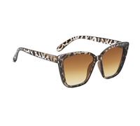 Kustimantu Gafas De Sol Feline Eye - Gafas Chic - Protección UV Exterior Accesorio Para Fotos De Viaje Y Noches Femeninas, Doble Té, Se référer au descriptif
