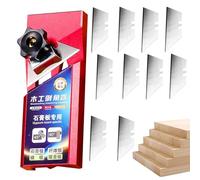Kustimantu Herramienta De Achaflanar Placas De Yeso - Manual de Aleación de Aluminio Cortador V,Herramienta de Corte Precisión 45 Grados para Trabajos de Carpintería Conductos Plomería e Ingeniería de