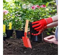 Kustimantu Herramientas De Jardinería para Niños - Herramientas de con Mango de Madera - Juego De De Jardín con Pala Y Horca - para Niños y Niñas en Patio, Piscina, Hogar y Preescolar