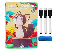 Kustimantu Juego de cartas de control de bolígrafo | Tarjetas de entrenamiento de habilidades de escritura reutilizables, accesorios para ejercicios de escritura: diversión e interacción para niños