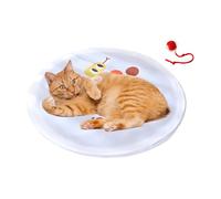 Kustimantu Juguetes interactivos para gatos | Bola interactiva para gatos con detector de movimiento con alfombra de juego - Juego de captura, escondite estimulante para interacciones, doma y