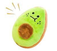 Kustimantu Juguetes para perros chirriantes, animales de peluche con función de chirrido para perros - Promoción mental con diseño de frutas y mordedor para masticar, dentir, jugar a buscar así como