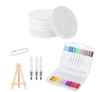 Kustimantu Kit de pintura con textura de espuma | Kit de pintura con textura de espuma 3D | Set de 12 colores con herramientas para actividades creativas Familia Cumpleaños Amigos Regalo