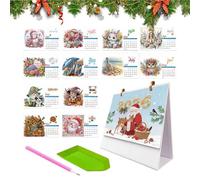 Kustimantu Kits De Calendario Gem Art 2026 - Calendario Mensual de Pintura con Gemas,Agenda Estética Para Colegio Residencia Apartamento Viajes Vacaciones,Para Apartamento Residencia Oficinas Hogar