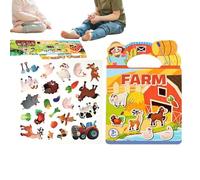 Kustimantu - Libro de pegatinas de juguete para | Estéticas Calcomanías Reutilizables, Cuaderno de pegatinas Dinosaurio Juguete de Actividad,para Viaje Actividad Materna Escuela y Jóvenes