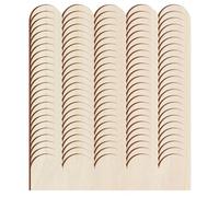 Kustimantu Listón decorativo de madera para adornos, 24 piezas de listones de madera sin tratar para construir mismo | Moldura decorativa recortada para decoración navideña en pared, armario