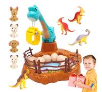 Kustimantu Máquina de garras de dinosaurio, pequeña máquina de garras, garra de juguete de venta de dinosaurios para niños pequeña, juego interactivo de escritorio, figuras de animales en miniatura