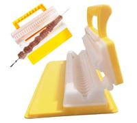 Kustimantu Máquina para Hacer Kebabs | Molde Manual Para Brochetas De Carne Barbacoa,Molde Rápido Para Dar Forma A La Carne Sin Esfuerzo Para Barbacoa Camping Jardín Picnic Parrilla Al Aire Libre
