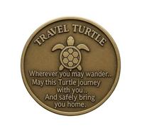 Kustimantu Moneda Coleccionable, Moneda Coleccionable Individual, Animales Marinos Viajes de Bolsillo de Bolsillo Abrazo, Recuerdo de Metal de Doble Cara, coleccionables Especiales para viajeros y