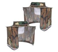 Kustimantu Parasol para casco de seguridad con borde completo, 2 unidades casco de ala ancha con protección para el cuello, con tira reflectante y protección UV, toalla facial para vacaciones de