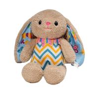 Kustimantu Pascua de Pascua de Felpa, Animal de Peluche - Juguete de Peluche Huggable Bunny | Decoraciones de Mesa Cómodas, Diseño a rayas, Suministros de Pascua para decoración de la habitación