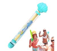 Kustimantu Pistola de agua, juguete para exteriores con extracción de colores, juguete divertido extensible con diseño colorido para actividades de jardín y verano