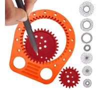 Kustimantu Plantilla Geométrica - Espirógrafo Dibujo Espirógrafo Para Arte En Espiral Y Diseño De Patrones | Plantilla Geométrica Portátil Para Pintar, Manualidades, Diseño, Bocetos, Dibujo Técnico -