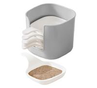 Kustimantu Plato para aperitivos, cenas | Cuencos rectangulares multifuncionales con asa, platos pequeños para cenas caseras, platos seguros para tartas, sushi, nueces, frutas, ensaladas, patatas
