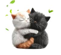 Kustimantu - Portador de perfume para ventilación de coche, difusor acrílico plano 2D - Difusor de perfume lindo en forma de gato para viajes diarios de vacaciones